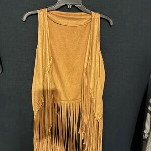 Fringed Sleeveless Vest